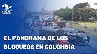 ¿Cuál es el panorama en las diferentes zonas de Colombia por el paro camionero [upl. by Akirderf314]