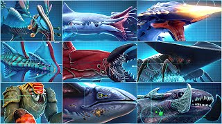 ALL LEVIATHAN amp ALL CREATURE IN SUBNAUTICA BELOW ZERO [upl. by Hannahoj]