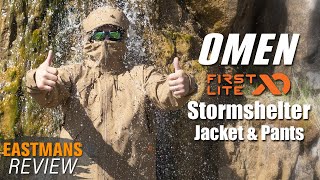 First Lites Rain Gear  Omen Stormshelter Review [upl. by Gilboa]