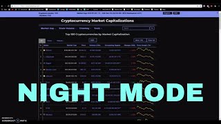 How to use Night Mode in Coinmarketcap [upl. by Eak272]