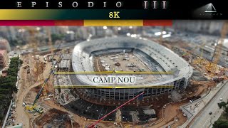 Nuevo estadio Camp Nou EPISODIO III obras desde el aire a 8K  Barcelona 2024 [upl. by Bruner188]