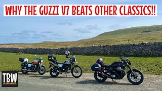 Moto Guzzi V7 wins Lofthouse to Kettlewell Pt 1 [upl. by Frederic]