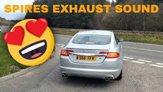 Jaguar XFR Spires Exhaust sound jaguar jaguarxfr [upl. by Nobel]