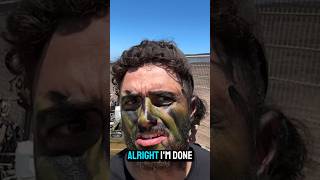 How To Do Cool Camouflage Face Paint Like A Soldier airsoft army milsim [upl. by Mathilde]