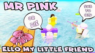 OLDMAN amp TANQR GOES PINK CRAZY  Roblox Booga Booga [upl. by Dario]