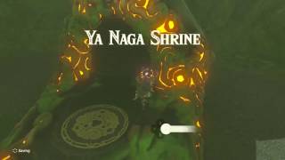 Zelda Breath of the Wild  Ya Naga Shrine  Lake Tower Region [upl. by Ahsieat]