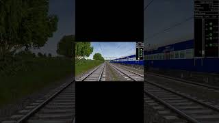 Train Negotiating S Curve  MSTS Indian Railways  ytshorts shorts msts [upl. by Kimmie]