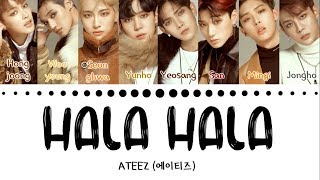 ATEEZ 에이티즈  HALA HALA Hearts Awakened Live Alive Color Coded Lyrics EngHanRom가사 [upl. by Latoyia]