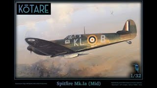 Preview The New 132 Kotare Models Spitfire Mk Ia [upl. by Ettennil655]