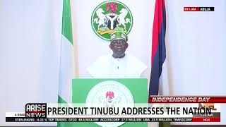 Oct 1st Speech I Am Aware Of the Struggles Many of You Face In These Challenging Times Tinubu [upl. by Irec]