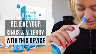 Sinus Rinse Kit by Tilcare  Perfect Nasal Rinse Machine for Sinus amp Allergy Relief [upl. by Ennairak]