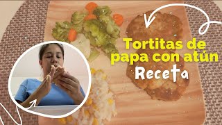 Tortitas de papa y atún 😋  Receta fácil  rápida y económica 📝 [upl. by Kallista]