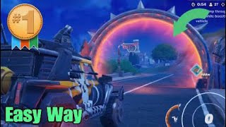 Easily Jump Through a Flaming Hoop While Boosting in a Vehicle  Fortnite Enter the Nitrodrome Quest [upl. by Dyoll]