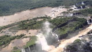 Helicopter Flight Iguazu Falls Brazil amp Argentina [upl. by Anoyk]