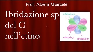 Ibridazione sp del carbonio negli alchini ProfAtzeni [upl. by Asi438]