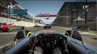 F1 2012  Cockpit View  Sao paulo Brazil  Quick Race [upl. by Ynohtnanhoj]