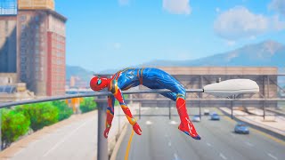 GTA 5 IRON SPIDERMAN Epic FailsRagdolls Compilation Ep05 Ragdolls Physics [upl. by Aikcir]