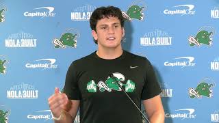 Tulane Tuesday TE Alex Bauman  111224 [upl. by Agnizn]