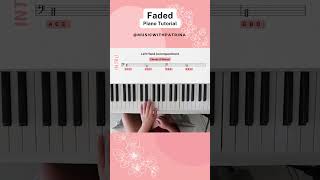 Faded Alan Walker  Easy Piano Tutorial Part 4 pianotutorial christianmusic christianpiano [upl. by Hsemin]