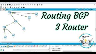 Konfigurasi routing BGP 3 routers [upl. by Anitneuq55]