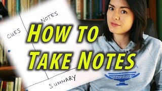 How to Take Notes  Study Tips  Cornell Notes [upl. by Barbabas]