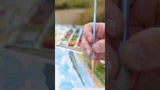 Painting the beach in Dornoch shorts scotland sketchbook [upl. by Keefe]