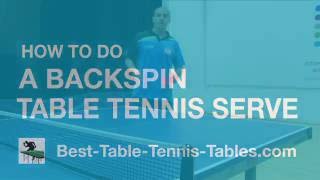 How To Do A Backspin Serve In Table Tennis  Pro Coaching Tutorial [upl. by Anihsak]