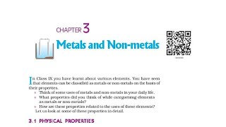 METALS AND NON METALS Chapter 3 l Class 10 Science Metals and non metals l [upl. by Aloysia558]