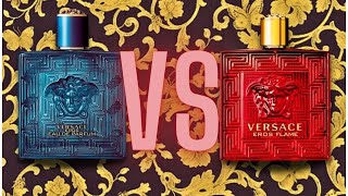 ¿Cuál elegir 🧐 Versace Eros EDP o Eros Flame  Todo lo que necesitas saber [upl. by Ycul819]