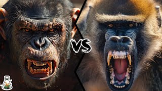 Chimpanzee vs Baboon  Who Would Win in a Fight [upl. by Steiner]