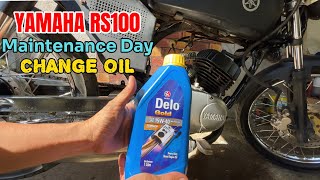 YAMAHA RS100 Change Oil [upl. by Kathlene566]