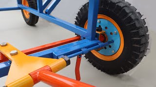 Build A Smart Dolly Vehicle Combine Mini Crane  Tips to Build Rotate Crane [upl. by Kalvin]