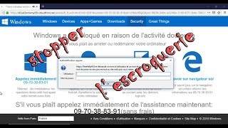 🛑 Stopper lescroquerie quotAlerte critique de Microsoftquot fausse alerte de virus [upl. by Costin]