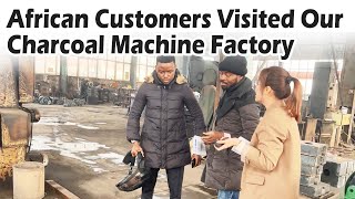 African Customers Tour Our HighEfficiency Charcoal Machine Factory charcoalmachine charcoal [upl. by Encrata]