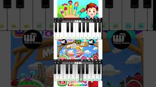 Old MacDonald Had A FARM Vs Finger Family Song  Easy Piano Tune shorts [upl. by Decima252]