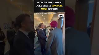 trending  World Bank Chief’s Joke Leaves Macron Modi in Splits in Brazil shorts g20 pmmodi [upl. by Einapets615]