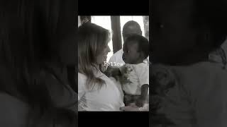 First Lady Melania humanitarian visit last term firstlady trump maga viralvideo fyp [upl. by Katalin536]