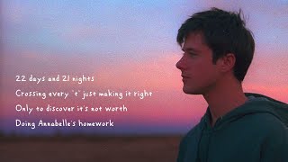 Alec Benjamin  Annabelles Homework Official Lyric Video [upl. by Ferri]