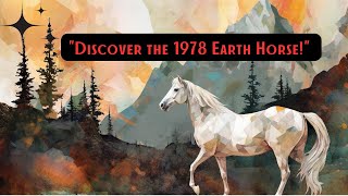 1978 Chinese Zodiac Dive into the Earth Horse Personality Career and Love Life [upl. by Enneirdna]