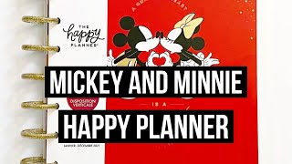 The Happy Planner  Disney  2021 Mickey and Minnie Classic Vertical Flip Through and Review [upl. by Granese]