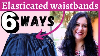 6 WAYS to sew Elasticated waistband MASTER CLASS Pick your fave [upl. by Eldreda746]