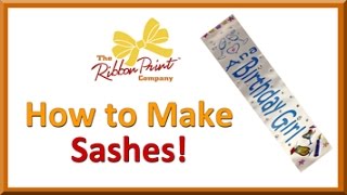 How to Make Sashes [upl. by Parik]