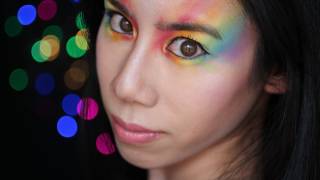 Rainbow Mask Makeup Tutorial [upl. by Nawiat]