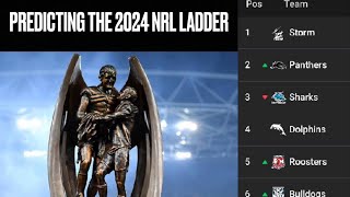 Predicting the 2024 nrl ladder [upl. by Nakre]