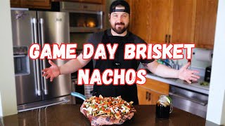 Fully Loaded SMOKED Brisket NACHOS on the PELLET GRILL [upl. by Wichman70]