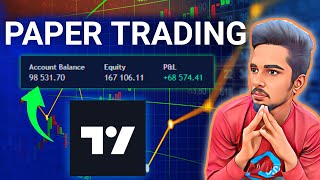 How to do Paper Trading in TradingView  how to paper trade options on tradingview [upl. by Wilden]