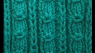 Strickmuster Nr7  Rippen mit Sternchen [upl. by Lluj]