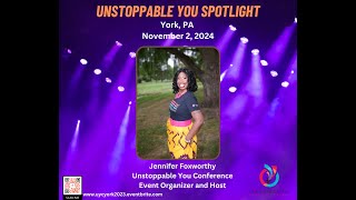 2024 York PA Unstoppable You Conference Presenter Jennifer Foxworthy [upl. by Wade]