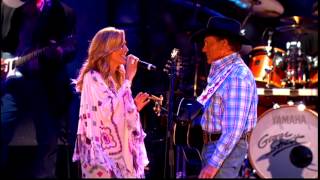 George Strait When Did You Stop Loving Me Live HD with Sheryl Crow [upl. by Akemej359]