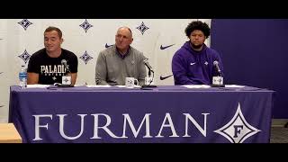 Furman Paladins Football Press Conference football socon furmanjoust furmanfootball furman [upl. by Letitia]